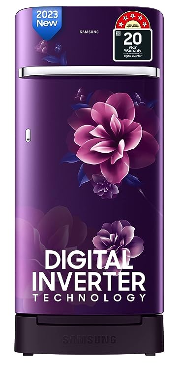 Samsung 189 L 5 Star Digital Inverter Direct Cool Single Door Refrigerator (RR21C2H25CR/HL, Camellia Purple, Base Stand with Drawer, 2023 Model)(OPEN BOX) Samsung 189 L 5 Star Digital Inverter Direct Cool Single Door Refrigerator (RR21C2H25CR/HL, Camellia Purple, Base Stand with Drawer, 2023 Model)(OPEN BOX)